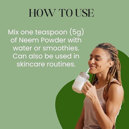 Pure Nutrition Organic Neem Leaf Powder (Azadirachta Indica) Usda Organic Certified - 227g (Pack 2)
