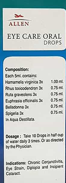 Allen Laboratories A12 Eye Care Oral Drops 30Ml