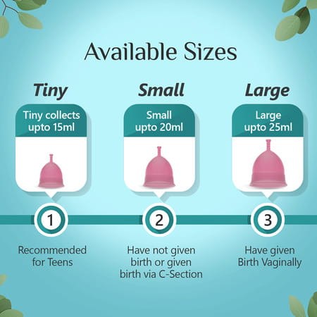 Floren Reusable Menstrual Cup For Women With Pouch |Fda Approved( Large ) - Pack Of 2