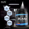 Inlife Bcaa Supplement 7G Amino Acids Instantized For Pre Post & Intra Drink Workout(Orange 450G)