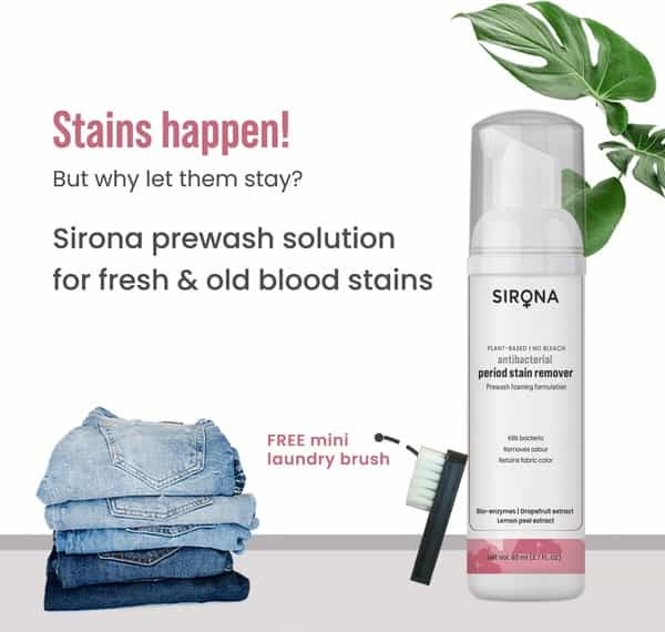 Sirona Antibacterial Period Stain Remover - 80 Ml