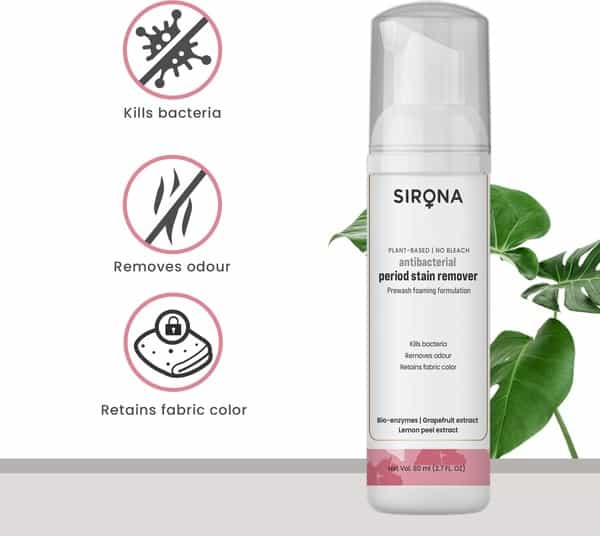 Sirona Antibacterial Period Stain Remover - 80 Ml