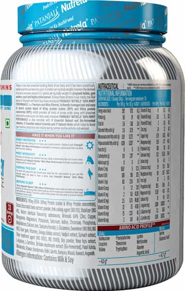 Pat Nutrela 100% Whey Performance- Whey Protein With Herbal Extracts- 1 Kg Jar