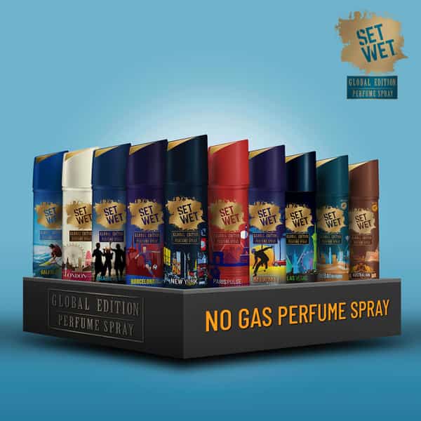 Set Wet London Luxury And New York Nights Perfume Body Spray & Deodorant For Men - 120 Ml Pack Of 2