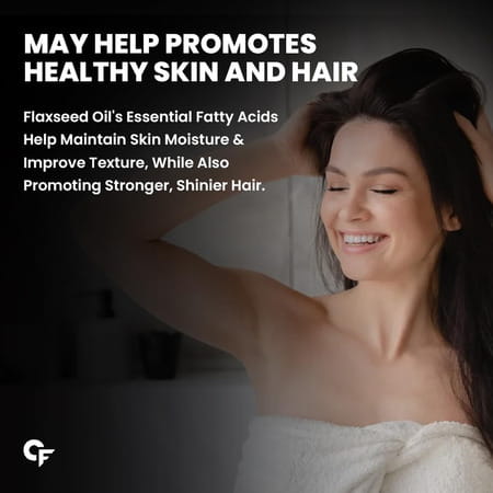 Carbamide Forte Cold Pressed Flaxseed Oil Omega 3 | Skin & Hair Growth - Vegetarian Oil - 500ml