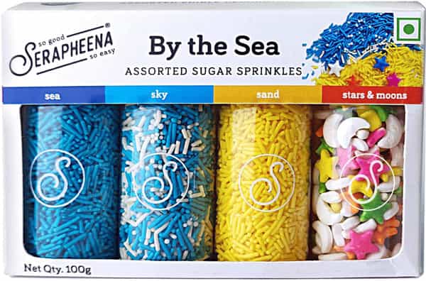 Serapheena Sugar Sprinkles For Cakes & Cupcakes Decoration 100 Gram (By The Sea)