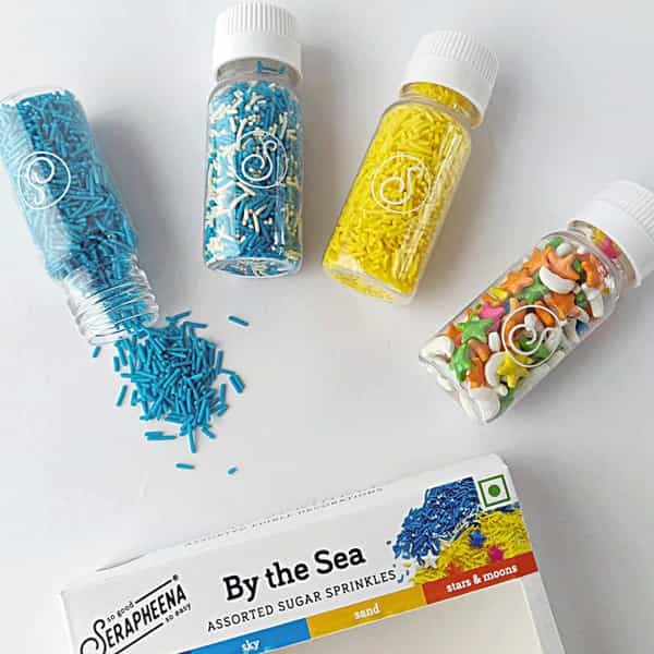 Serapheena Sugar Sprinkles For Cakes & Cupcakes Decoration 100 Gram (By The Sea)
