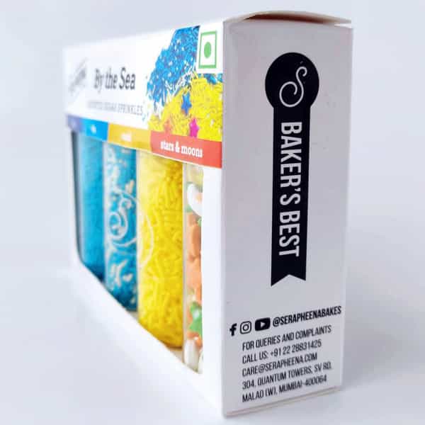 Serapheena Sugar Sprinkles For Cakes & Cupcakes Decoration 100 Gram (By The Sea)