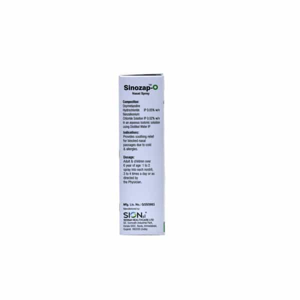 Sinozap O Bottle Of 10Ml Nasal Spray