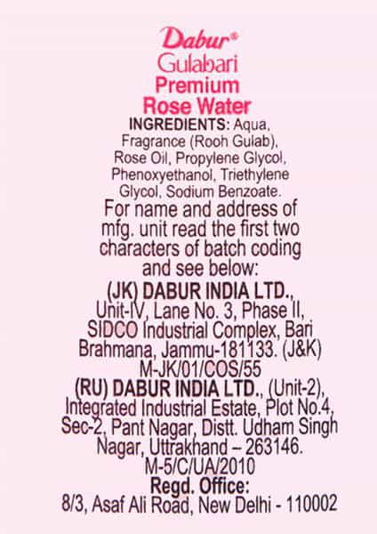 Dabur Gulabari Rose Water 120 Ml With Dabur Gulabari Rose Gel 15 Ml