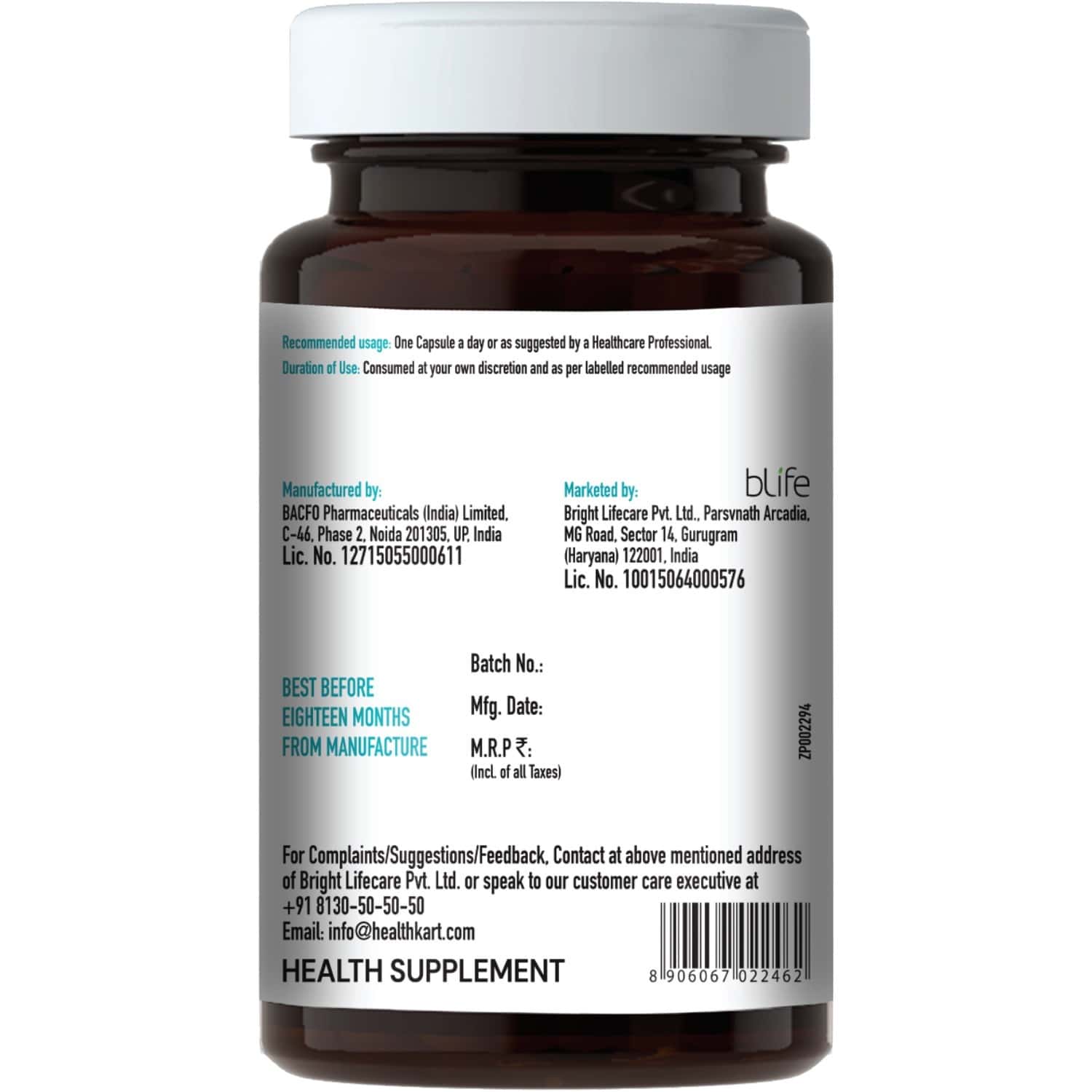 Buy HEALTHKART L ARGININE (PREWORKOUT CAPSULES) 500MG 60 CAPSULES