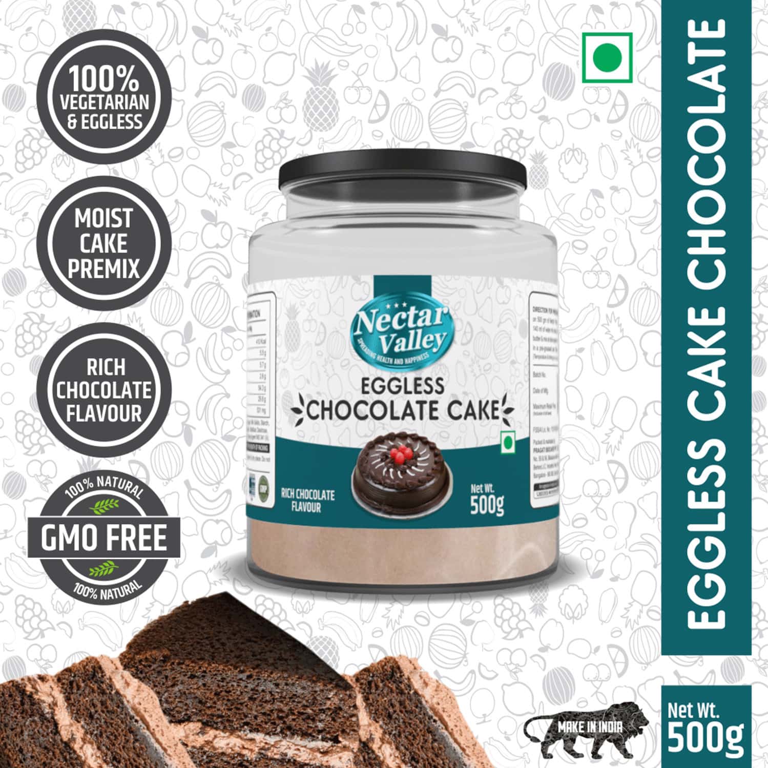 Buy NECTAR VALLEY EGGLESS RICH CHOCOLATE CAKE MIX INSTANT READY TO