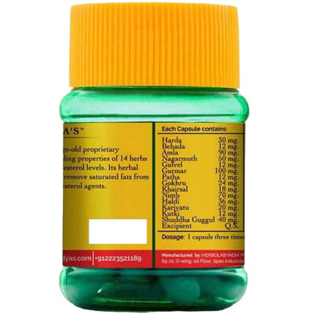 Dr. Vaidya's Lipoherb Ayurvedic Weight Management Bottle Of 30*4 Capsules