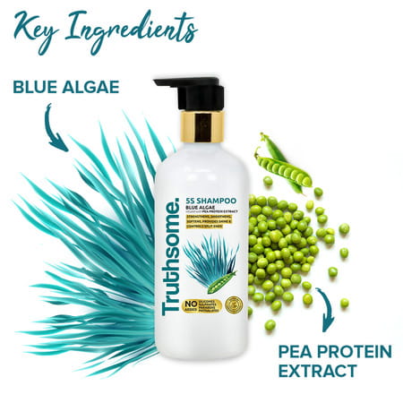 Truthsome 5s Shampoo With Blue Algae & Pea Protein Extract | 300 Ml