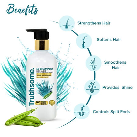 Truthsome 5s Shampoo With Blue Algae & Pea Protein Extract | 300 Ml