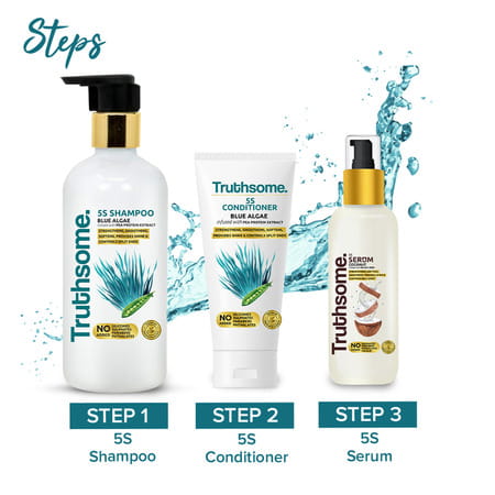 Truthsome 5s Shampoo With Blue Algae & Pea Protein Extract | 300 Ml