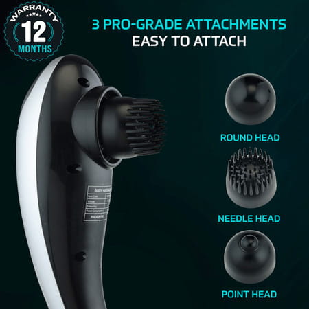 Beatxp Blaze Pro Handheld Massager (Silver)