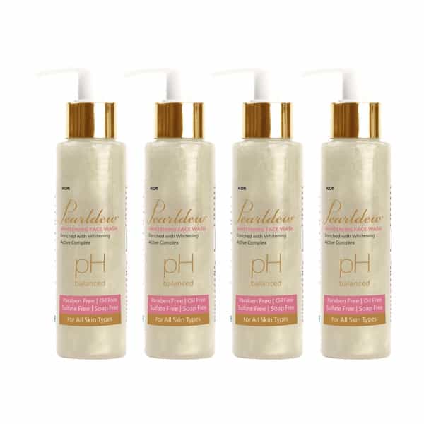 Pearldew Whitening Face Wash 100 Ml | Berberry & Green Tea | Paraben Free (Pack Of 3)