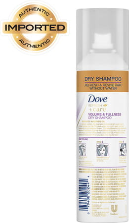Dove Volume And Fullness Dry Shampoo For Oily Scalp Lightweight Formula For Clean Hair- 148ml
