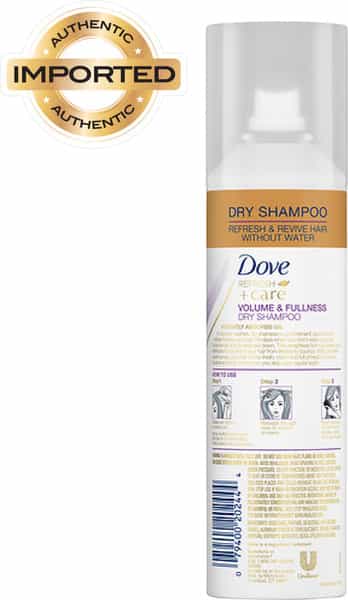 Dove Volume And Fullness Dry Shampoo For Oily Scalp Lightweight Formula For Clean Hair- 148Ml