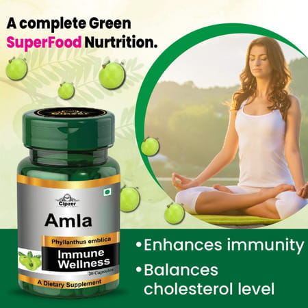Cipzer Amla Revitalize And Rejuvenate For Glowing Skin And Anti-Ageing Benefits-30 Capsules