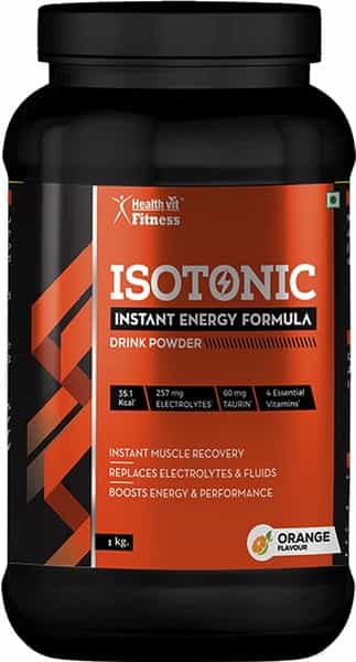 Healthvit Fitness Isotonic Instant Formula Drink Powder - Vanilla Flavour -1Kg