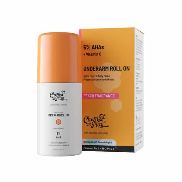 Cap Under Arm Roll On Peach Fragrance | 40Ml