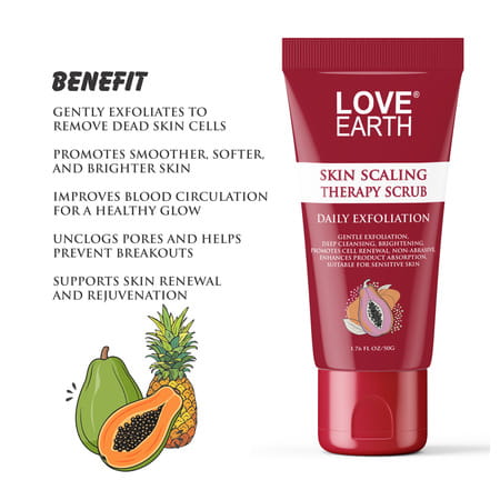 Love Earth Skin Scaling Therapy Scrub Daily Exfoliation-50g