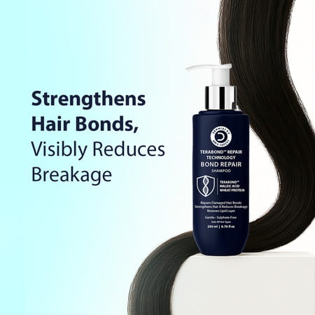 Dermistry Sulphate Free Bond Repair Shampoo I Terabond Maleic Acid Protein I Dry Frizzy Hair - 200ml