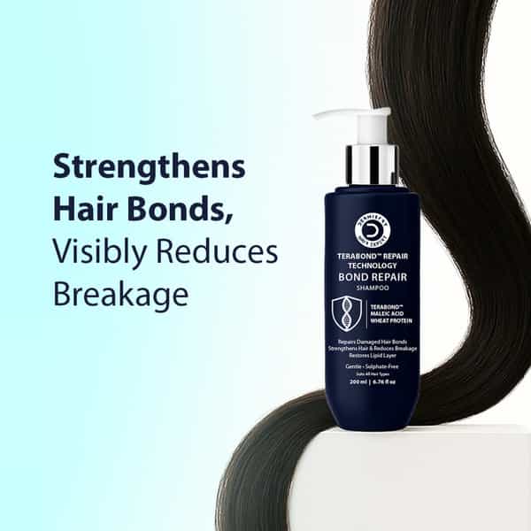 Dermistry Sulphate Free Bond Repair Shampoo I Terabond Maleic Acid Protein I Dry Frizzy Hair - 200Ml
