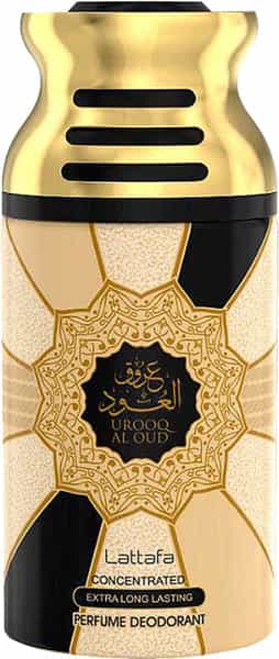 Lattafa Urooq Al Oud Imported Long Lasting Perfumed Deodorant Spray 250Ml