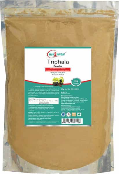 Way2herbal Triphala Powder With Amla Haritaki & Bibhitaki - 1 Kg