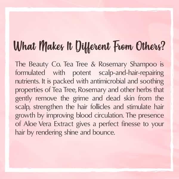 The Beauty Co. Tea Tree & Rosemary Shampoo 300Ml