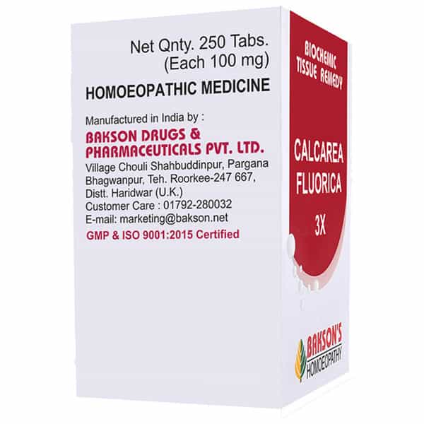 Baksons Homoeopathy Calcarea Fluorica Biochemic Tablet 6X 250 No's