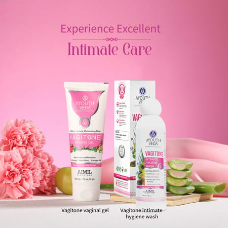Ayouthveda Vagitone Intimate Wash With Aloe & Amla To Maintain Ph Balance & Prevent Odour 100 Ml