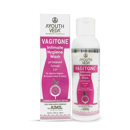 Ayouthveda Vagitone Intimatev Hygiene Wash 100 Ml