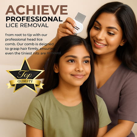 Coco Crush Gentle Lice Remover Comb - Natural Solution For Quick Lice Elimination - 1n