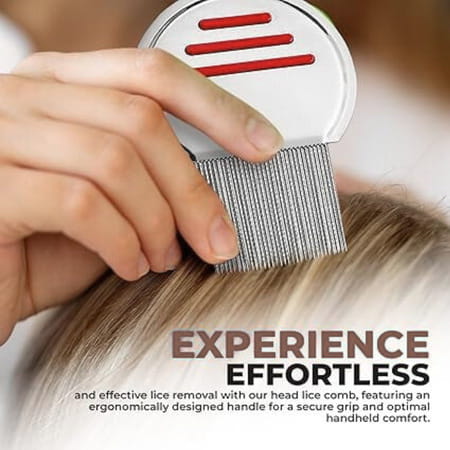 Coco Crush Gentle Lice Remover Comb - Natural Solution For Quick Lice Elimination - 1n