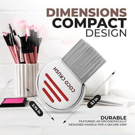 Coco Crush Gentle Lice Remover Comb - Natural Solution For Quick Lice Elimination - 1n