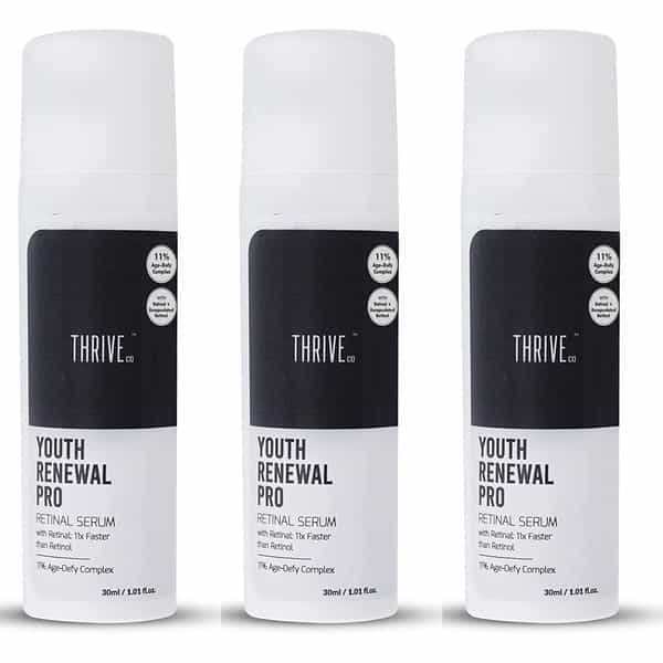 Thriveco Youth Renewal Serum Pro For Anti-Ageing | Seasoned Retinol Users | Unisex | 30Ml | 3 Packs