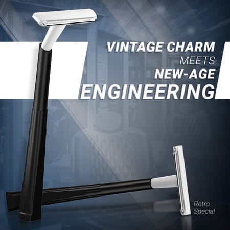 Zlade Retro Single-blade Razor For Men - Pack Of 18 Shaving Razors