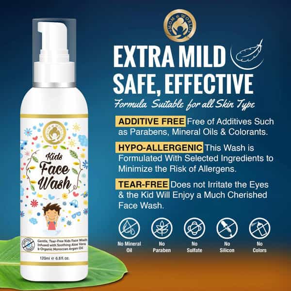 Mom & World Kids Care - Body Spray + Kids Sunscreen + Kids Face Wash + Baby Wash