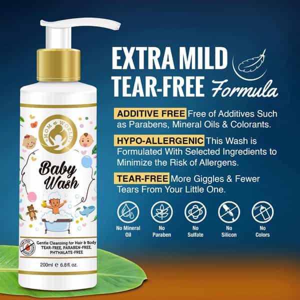 Mom & World Kids Care - Body Spray + Kids Sunscreen + Kids Face Wash + Baby Wash