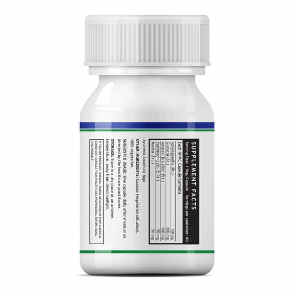 Inlife Natural Vitamin C (Amla) Ashwagandha Immunity Plus Immune Booster 500 Mg - 60 Veg Caps