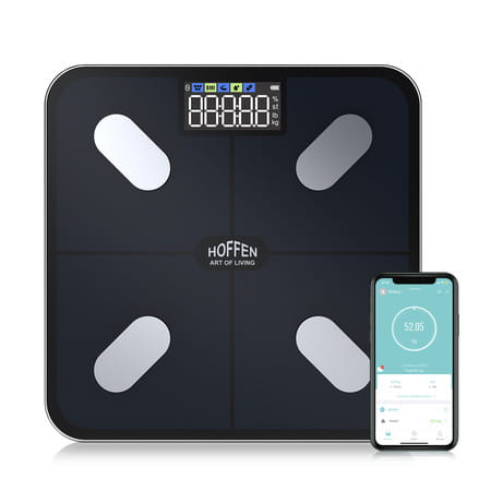 Hoffen India Smart Electronic Digital Weight Machine With Free Bluetooth App | 2y Warranty Ho 36 App