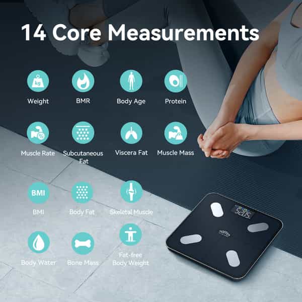 Hoffen India Smart Electronic Digital Weight Machine With Free Bluetooth App | 2Y Warranty Ho 36 App