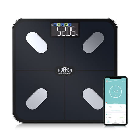 Hoffen India Smart Electronic Digital Weight Machine With Free Bluetooth App | 2y Warranty Ho 36 App