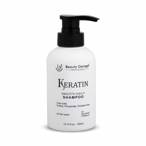 Beauty Garage Keratin Sulfate Free Paraben Free Moisturizing Smooth Daily Shampoo 300Ml