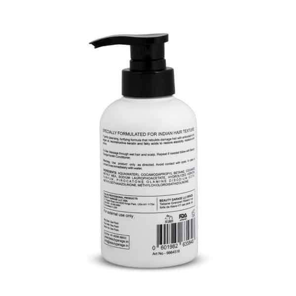 Beauty Garage Keratin Sulfate Free Paraben Free Moisturizing Smooth Daily Shampoo 300Ml