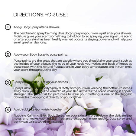 Crazy Owl Calming Bliss Jasmine Body Spray Floral Fragrance Heal Your Mind And Soul - 100ml